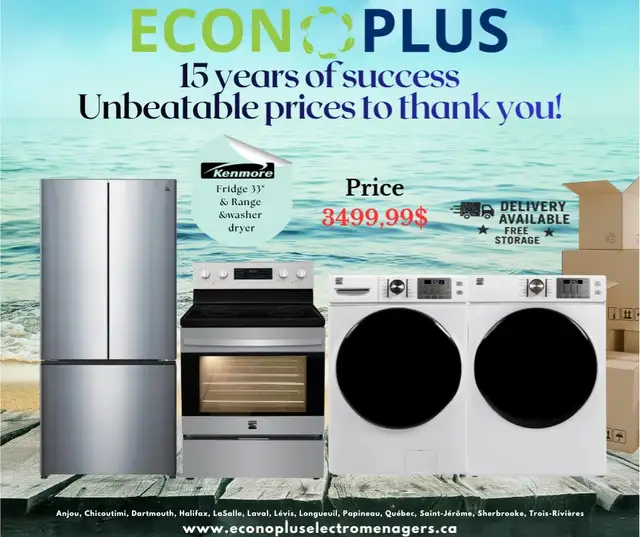 ECONOPLUS MEGA SALE  – COMPLETE KENMORE HOME SET — $3,499.99