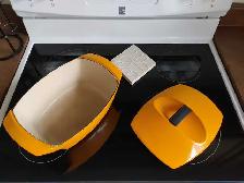 Cocotte LE CREUSET ( très rare ) ' La Coquelle ' ( France ) - Photo 4