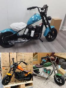 Electric Mini Bike - Hyper Gogo Blue , Green & Orange