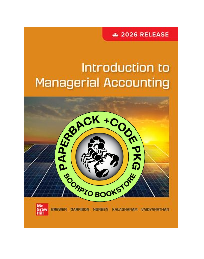 Introduction To Managerial Accounting 2026 Brewer 9781264965717