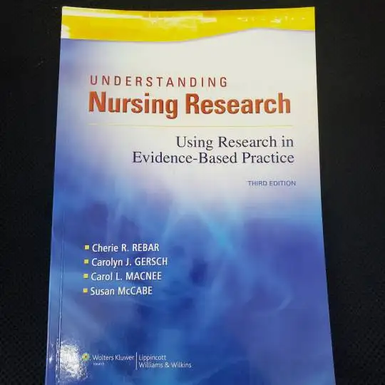 Understanding Nursing Research 3rd Edition Rebar 9781605477305