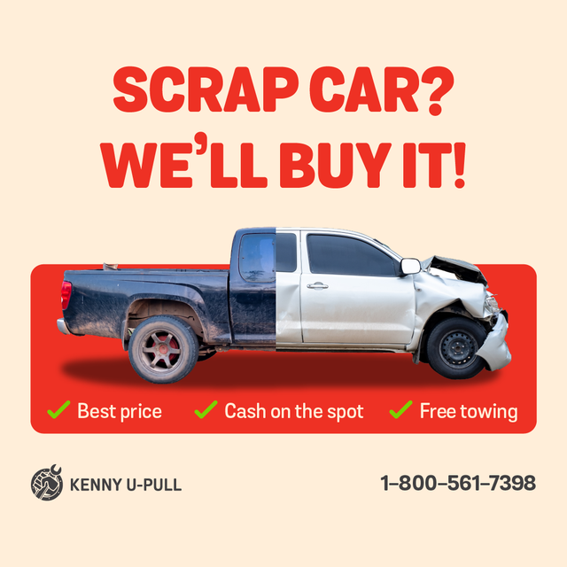 Used or scrap car in Ajax? We buy it! Call us now 1-800-561-7398