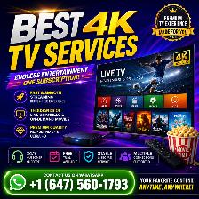 Smooth & Latest 4K TV Services Available