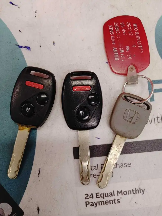 Found - Car key fobs and door key for Honda