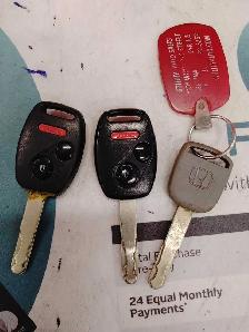 Found - Car key fobs and door key for Honda