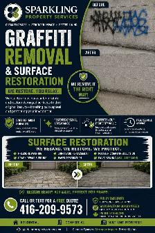 Graffiti Removal & Surface Restoration