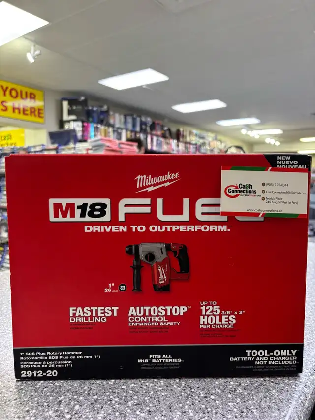 Milwaukee 2912-20 Fuel 1" SDs plus hammer drill New
