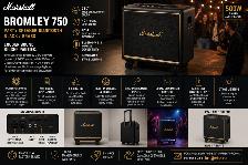 Marshall Bromley 750 Party Speaker Bluetooth – Black / Brass