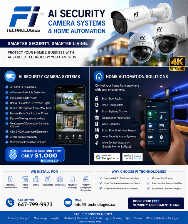 Security camera system and home automations