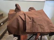 16.5" Ranch Cutter Irvine Saddlery Leather Saddle - Photo 9