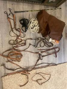 16.5" Ranch Cutter Irvine Saddlery Leather Saddle - Photo 10