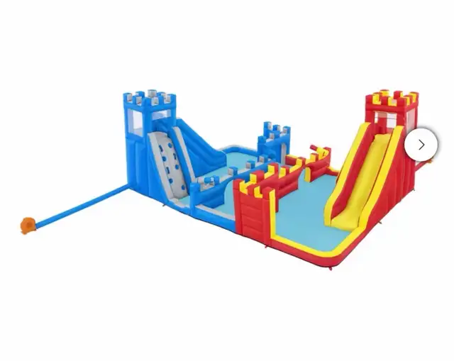 huge backyard water park w slides easy set up