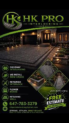 professional interlocking and landscaping services