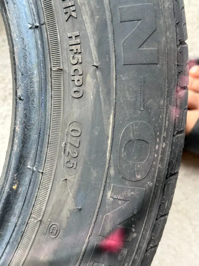 summere tires used -like new