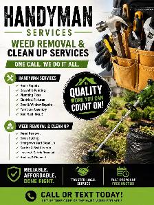 Handyman & outdoor services available !