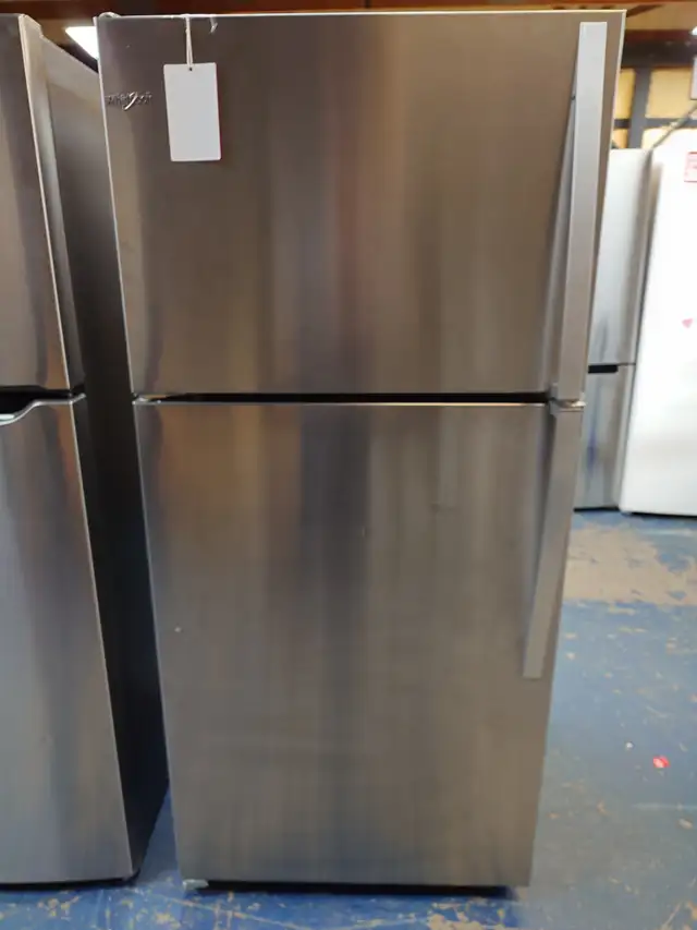 Whirlpool '30' Stainless Steel Top Freezer Bottom Fridge on Sale