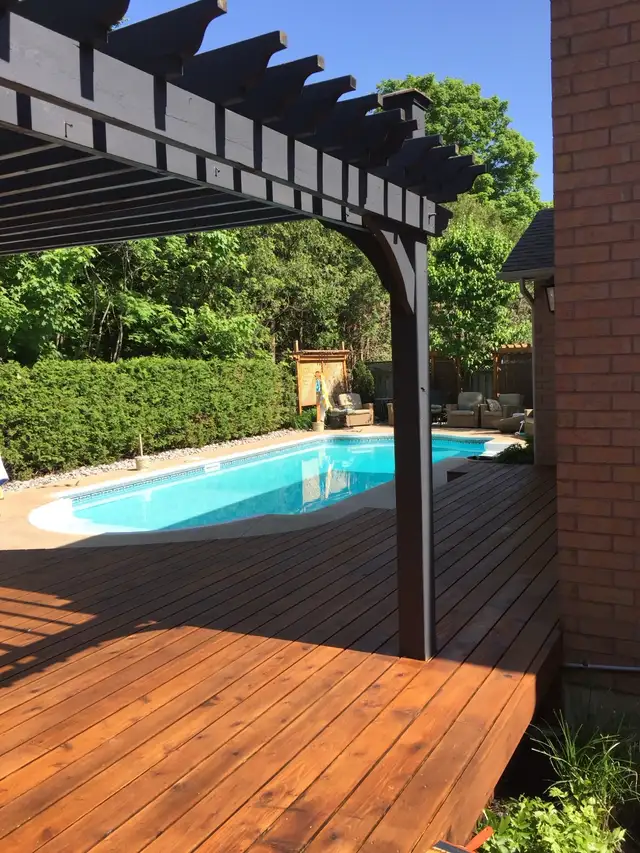 Deck Refinishing- Sanding and Staining