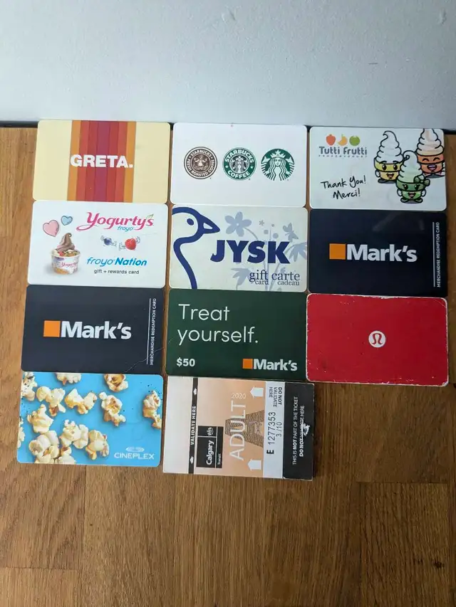 Gift Cards for Trade/ Sell.