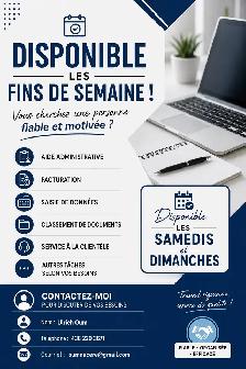 Disponible en fin de Semaine !