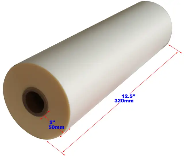 1 Roll 12.6inx656 ft Bopp Glossy Laminating Film Thermal 026601