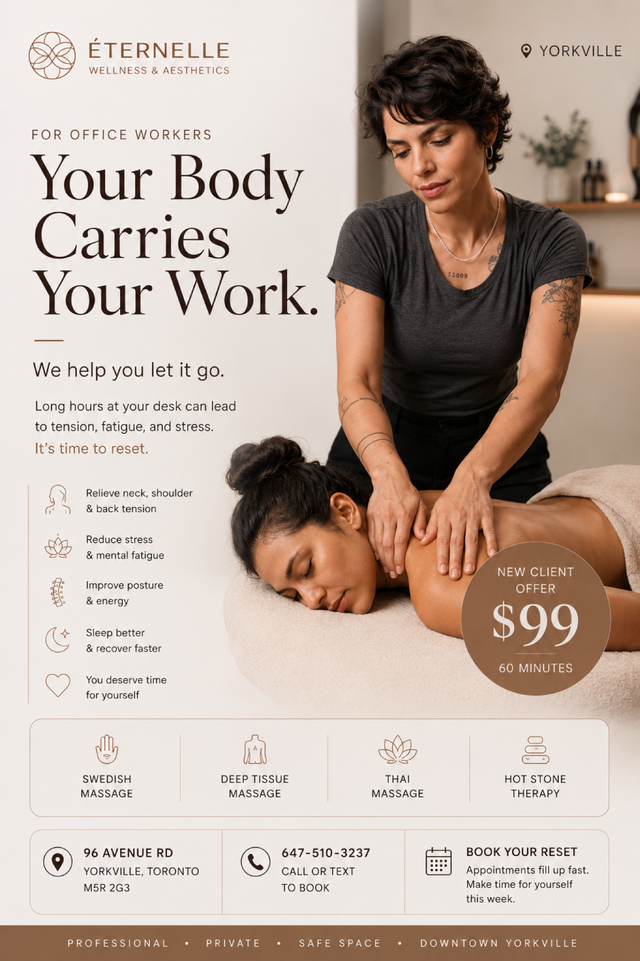 Office Worker Massage • Female Therapist