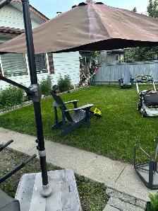 11 ft UMBRELLA CRANKED WITH STAND - Photo 4