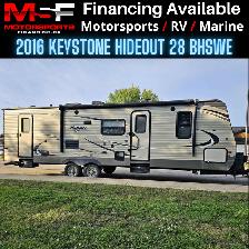 2016 KEYSTONE HIDEOUT 28 BHSWE (FINANCING AVAILABLE)