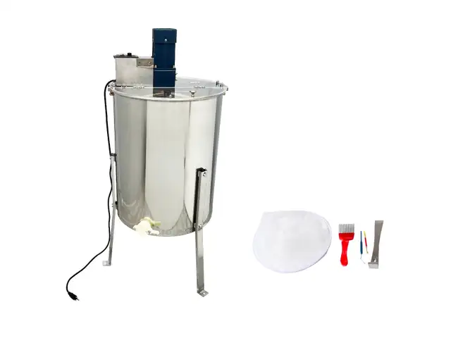 110V 4Frame 304SS Honey Extractor Beekeeping Centrifuge 170462