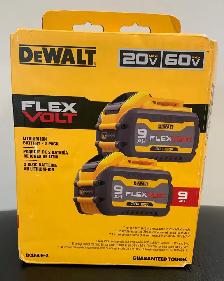 Dewalt Flex Volt Lithium Ion Battery 2PK Open Box