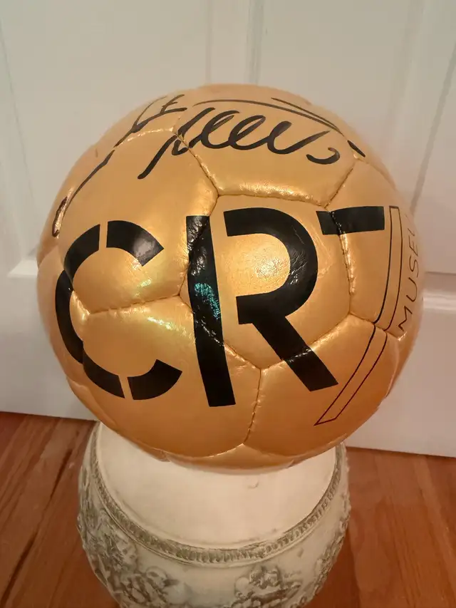 signed Cristiano Ronaldo ball