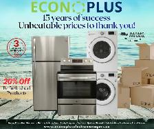 Econoplus Big Savings, 20% Off On ALL Refurbished Appliances