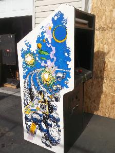 Original 1980 Atari Asteroids Deluxe Arcade game cabinet project