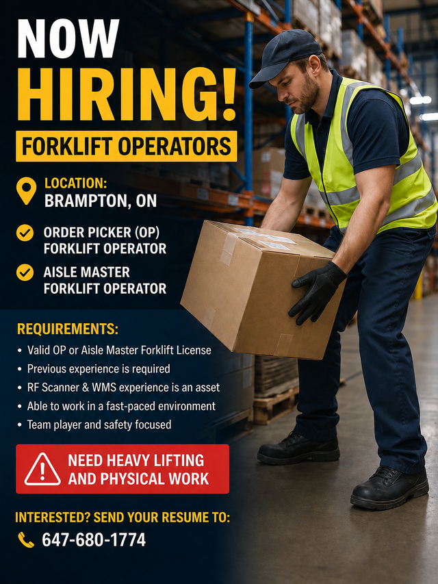 General Labour   Forklift