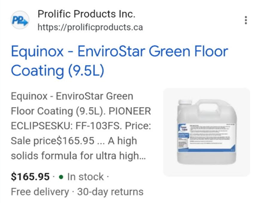 Ultra High Speed Floor Wax
