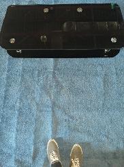 Glass coffee table