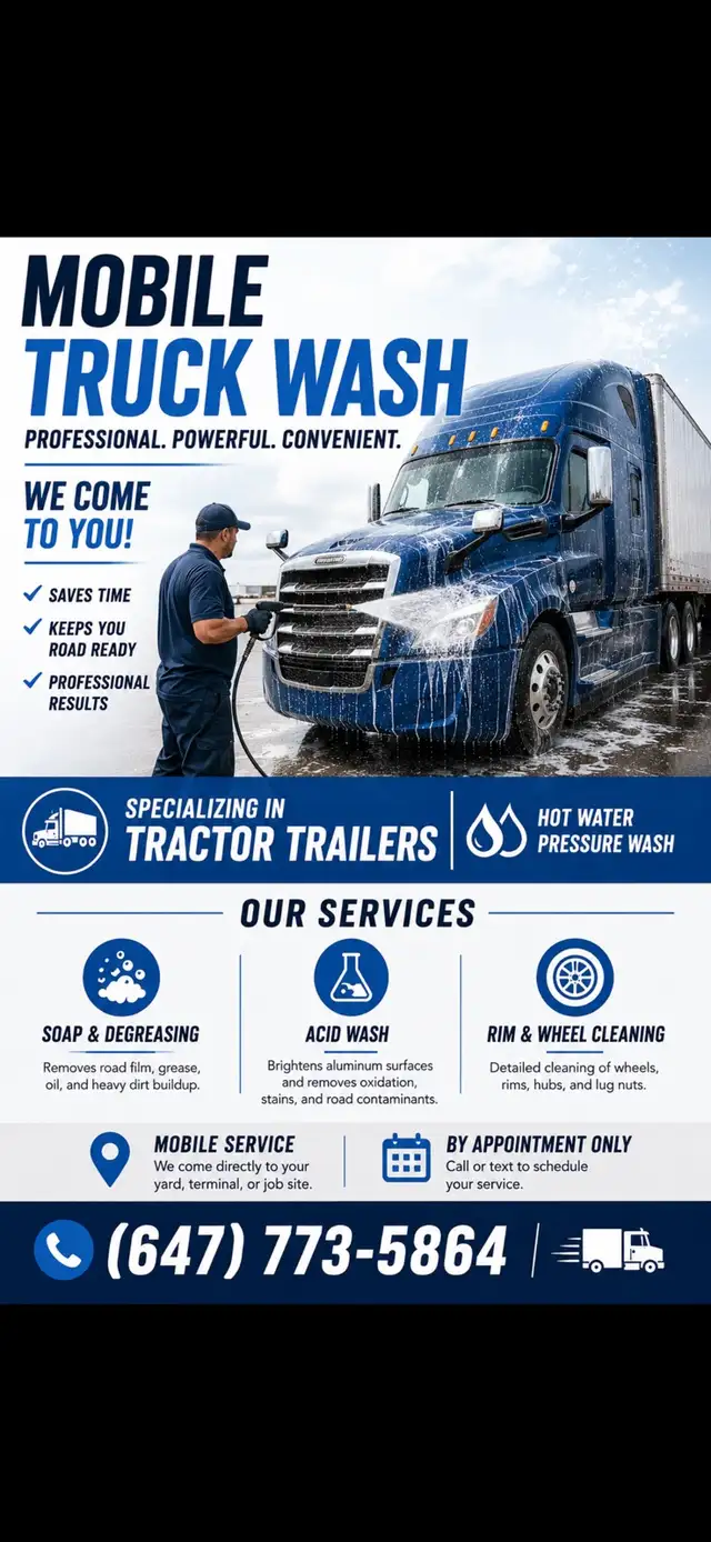 Mobile Truck Wash