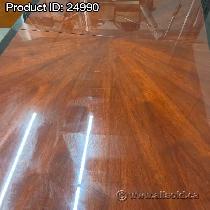Mahogany and Black 108' x 54' Boardroom Table - Photo 5