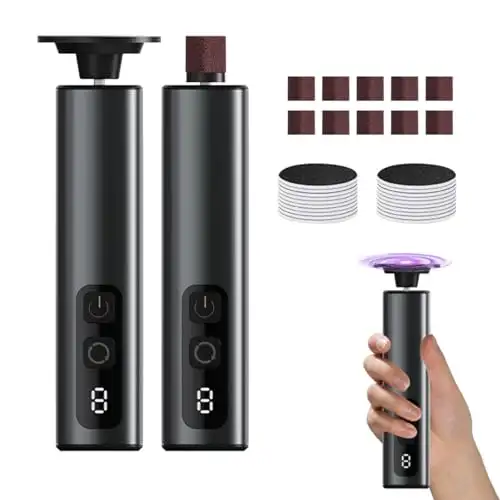 Electric Foot Callus Remover with 9 Speed Adjustable and LED...