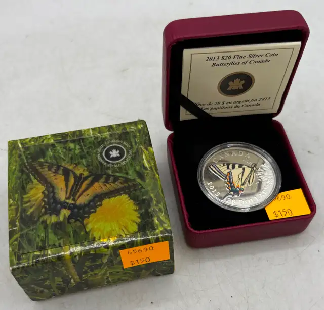 2013 Butterflies of Canada .925 Sterling Silver Coin in Case