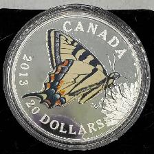 2013 Butterflies of Canada .925 Sterling Silver Coin in Case - Photo 2