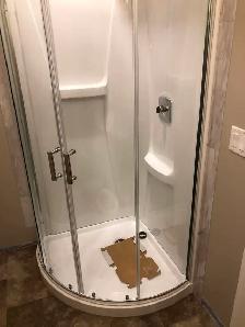 Glass shower door pivoting/sliding problems, will fix them. Show - Photo 6