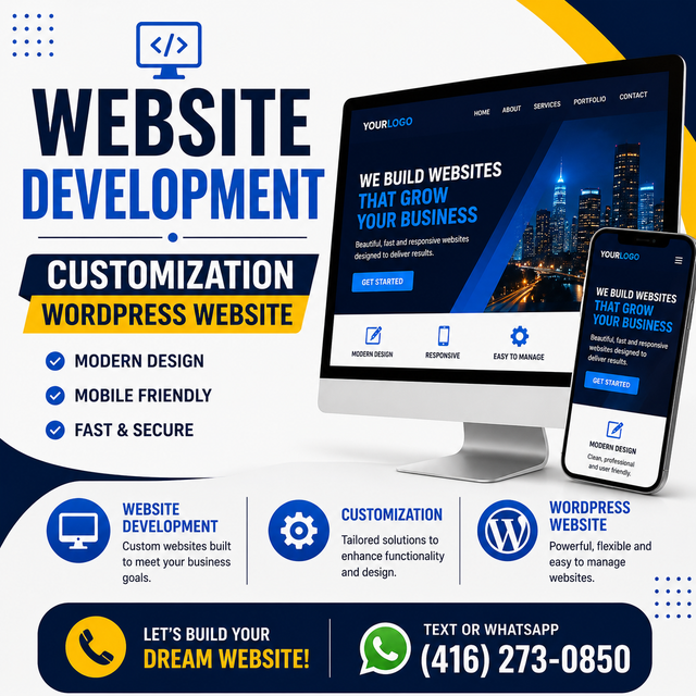 WEBSITE DEVELOPMENT, CUSTOMIZATION, REDESIGN & AI INTEGRATION