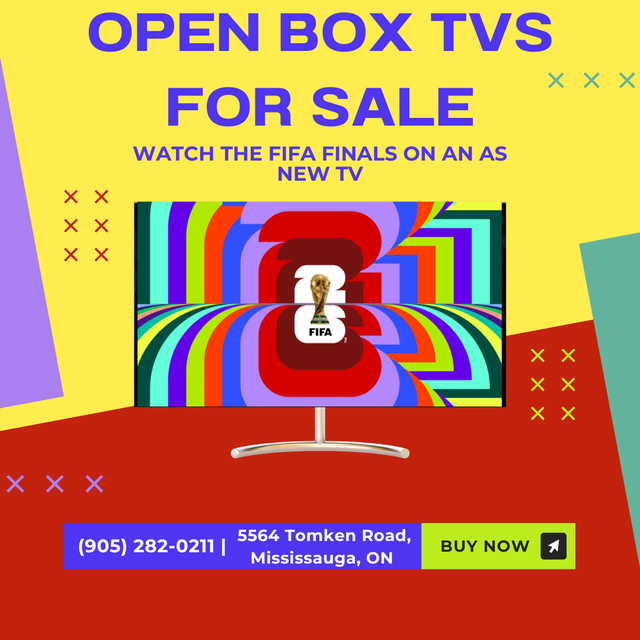 Watch FIFA on a Big Screen! Open Box Smart TVs Starting $120