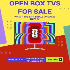 Watch FIFA on a Big Screen! Open Box Smart TVs Starting $120