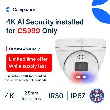 4K AI Active Deterrence Security Camera System