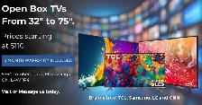 Open Box TVs | Warranty Included | Huge Selection