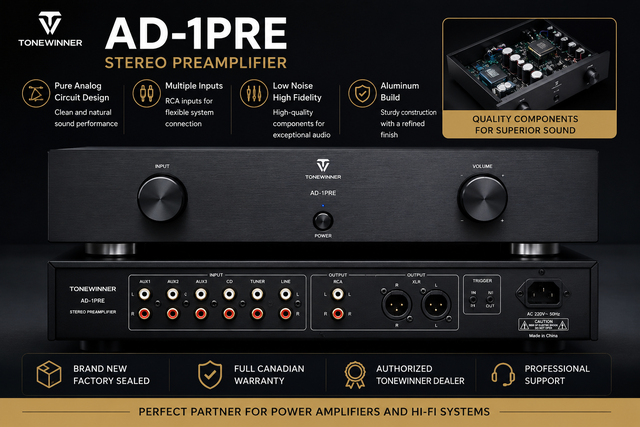 Tonewinner AD-1PRE Stereo Preamplifier