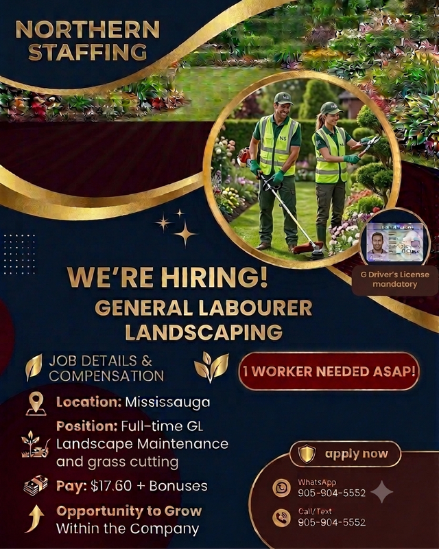 GENERAL LABOR - LANDSCAPING