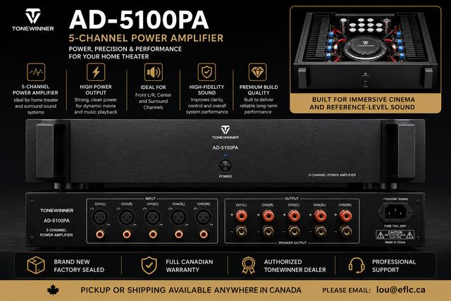 Tonewinner AD-5100PA 5-Channel Power Amplifier
