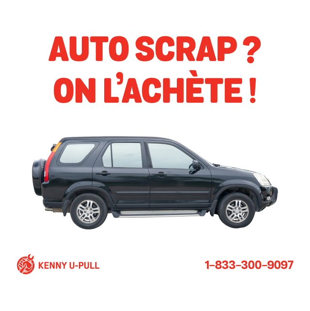 Voiture scrap à vendre à Drummondville ? – Remorquage gratuit